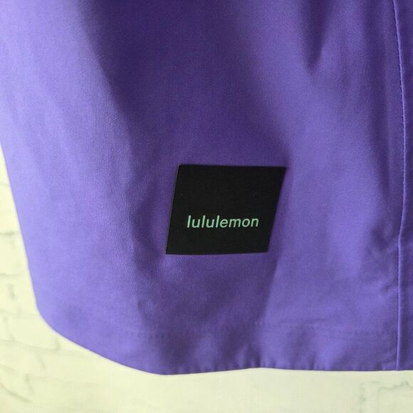 Lululemon Waterproof Hiking Half Zip Pullover Light Electric Indigo Size 4 Gorp - Picture 6 of 9